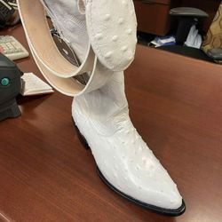 Botas De Piel Con Cinturón Para Hombre 