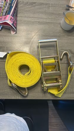 3” Heavy Duty Ratchet  Strap With J Hook