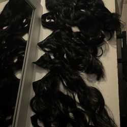 Real hair extensions