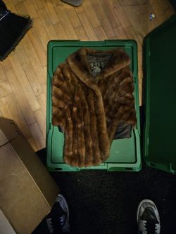 Antique Carl's Of San Antonio Real Mink Stole 