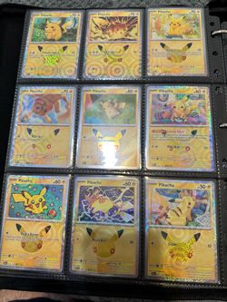 Complete 30th pikachu set