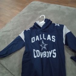 !! Cowboys Long Sleeve Hoodie Boys 10/12 New With Tags 