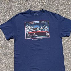 New England Patriots “The Last Laugh” T Shirt Brady Super Bowl Size 2XL Navy XXL