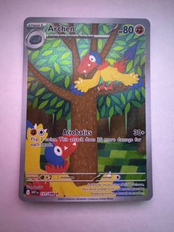 White Flare Archen IR 121/086 Pokemon Card