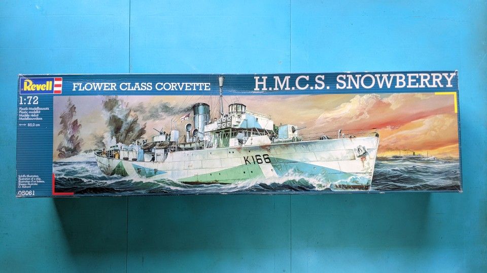 Revell 1:72 HMCS Snowberry Flower Class Corvette WW2 Model Kit 05061