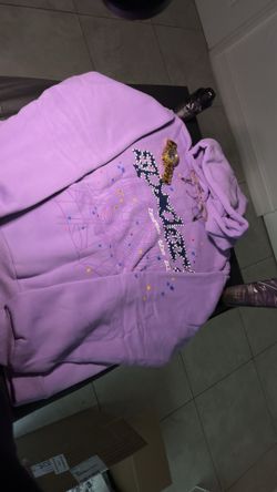 Purple sp5der hoodie