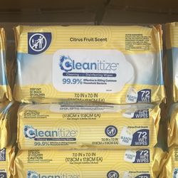 Cleanitize Lemon Scent  Disinfectant Wipes 2.00 Each