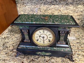 Seth Thomas Antique Mantel Clock with Marble Top