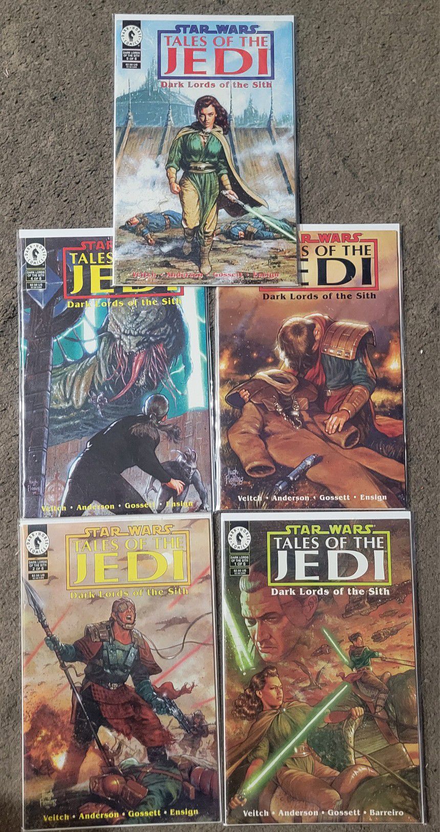 Star Wars Tales Of Jedi Dark Lords Of The Sith Comic Book Lot 