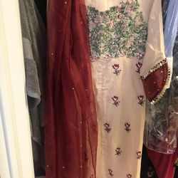 Ethnic Wear Women Dress With Silk Pants
