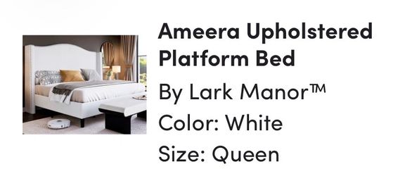 FREE Queen white bed frame and headboard