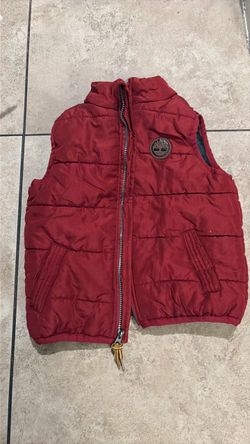 Timberland Kids Red Puffer Vest 18 months