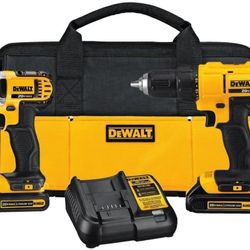 20V MAX Cordless Drill and Impact Driver, Power Tool Combo Kit with 2 Batteries and Charger (DCK240C2)