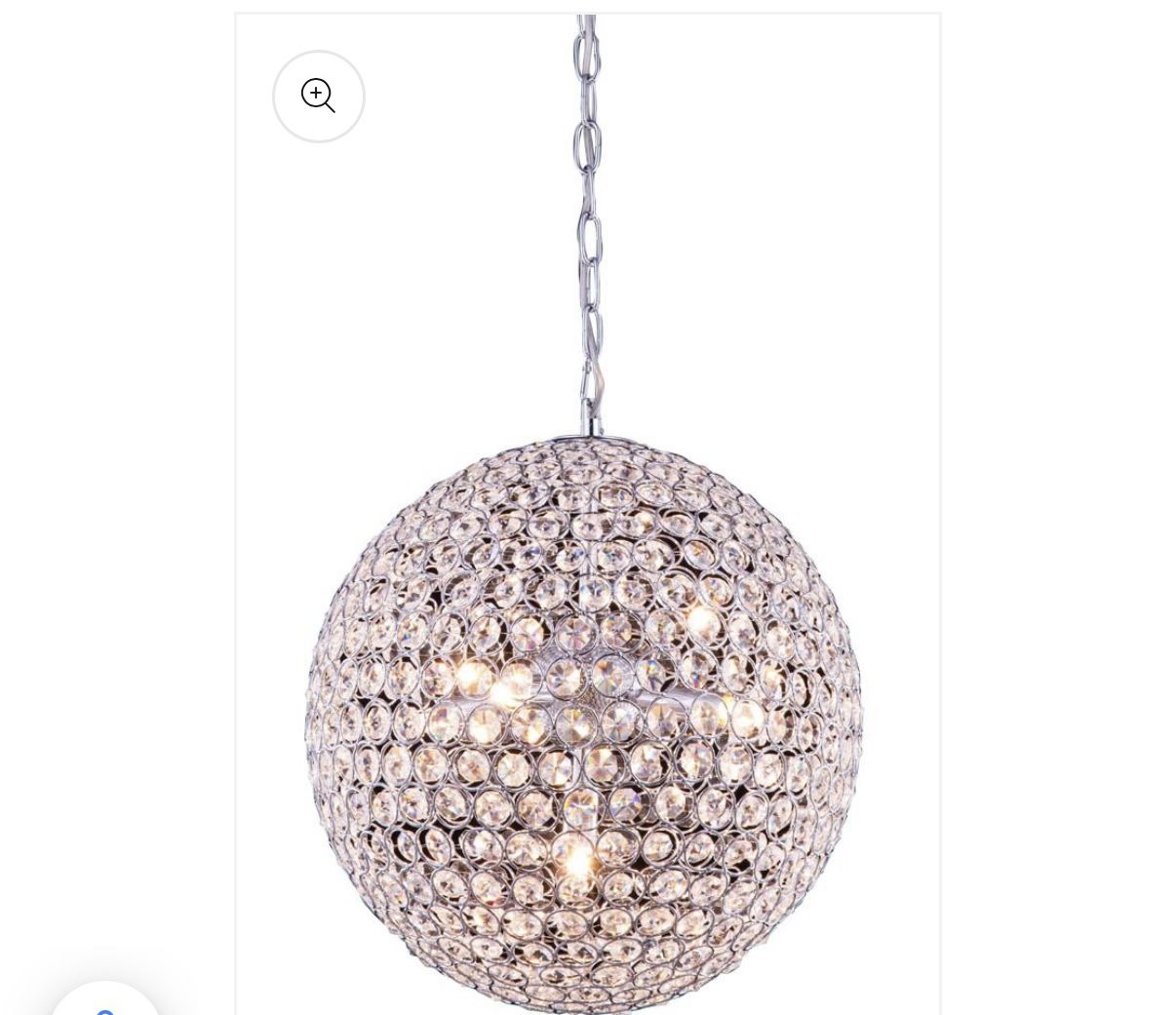 Crystal Globe Orb Chandelier