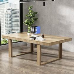 86” Modern Wood Table – Large Dining or Office Desk