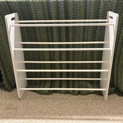 White 4 tier shoe rack