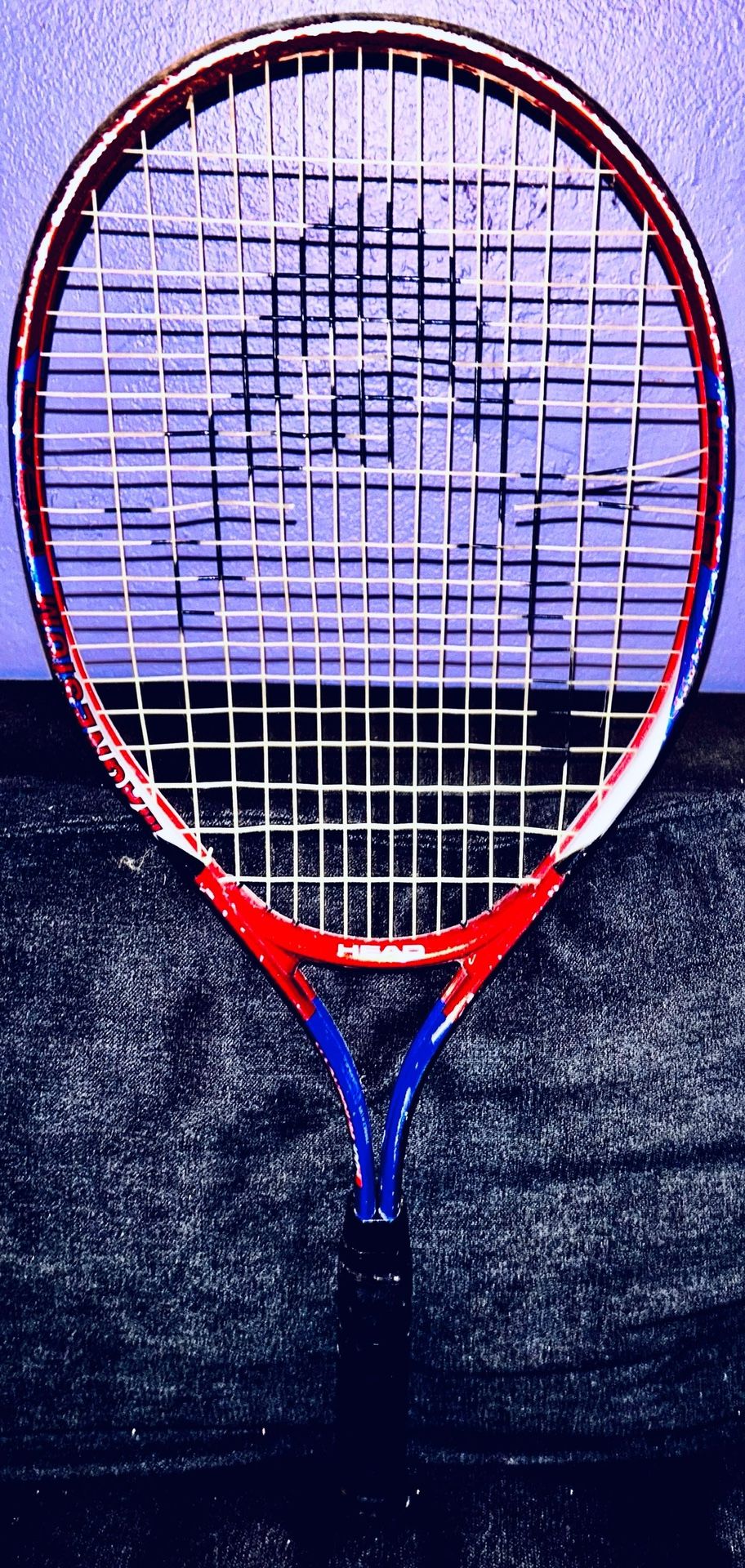 Head Magnesium 1001 Oversize Tennis Racket Red And Blue. $10