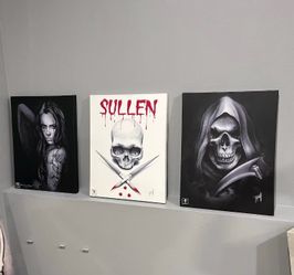 Custom Sullen, Grim Reaper & Day of the Dead Artwork