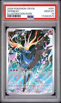 PSA 10 Xerneas Illustration Rare Pokemon Card