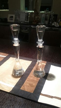 Shannon Crystal Candle holders