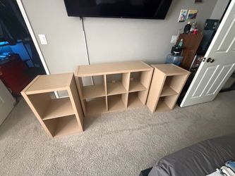 Set of 3 Cube Storage Shelving Units (MOVING NEED GONE)