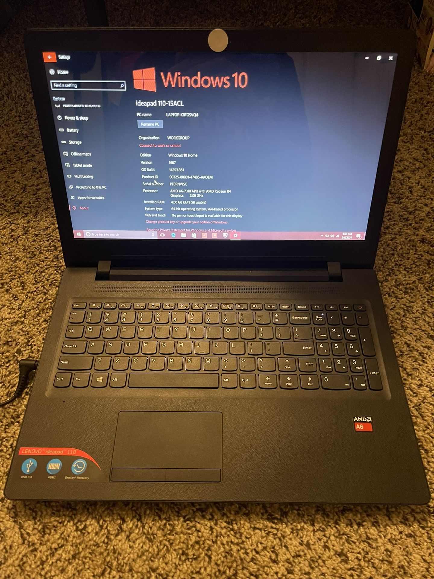 Lenovo Ideapad 110-15ACL