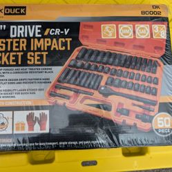 50 Piece Socket Set New 