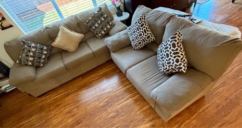 Couches with pillows