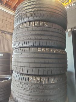 Pair Of 265/40/22 Pirelli PZERO 