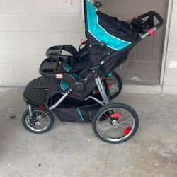 New BABY TREND Navigator DOUBLE STROLLER