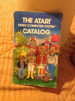Vintage atari video system catalog