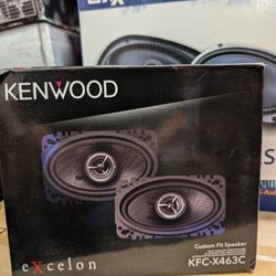 Kenwood Excelon KFC-X463C 4"x6" 2-way car speakers. 