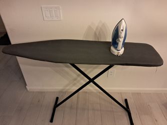 Iron and ironing board combo