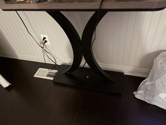 Modern Console Table with Curved Base
