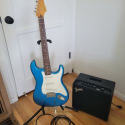 Squier Electric Guitar and AMP