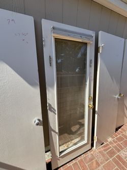 5 Interior/exterior Doors With Hardware One With Window 