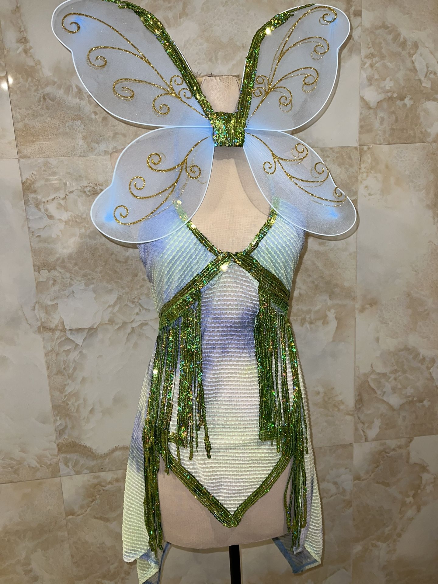 Sexy Tinker Bell, Women’s Fairy Halloween Costume, New Size Small