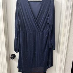 SHEIN Navy Glitter dress 