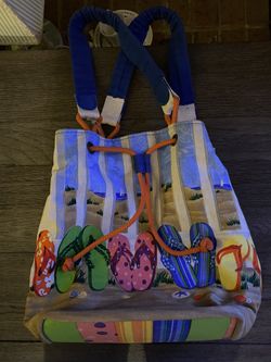 Paul Brent Flip Flop Scoop Tote Beach Bag