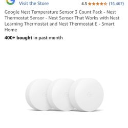 Google Nest Temperature Sensor 3 Count Pack