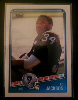 Bo Jackson 5 card lot with RC's