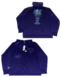Adidas Trae Young TraeTL Purple Pullover Hoodie Mens XL HZ1209 $90 MSRP
