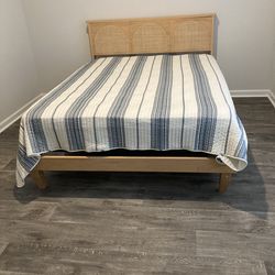 Queen Size Bed Frame with Mattress