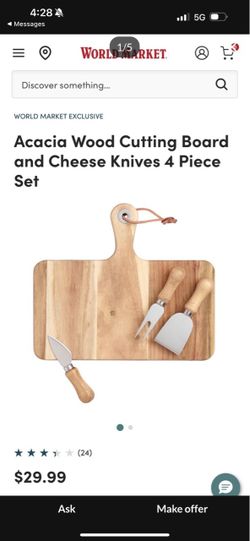 Cutting Board And Cheese, Knives (charcuterie board)