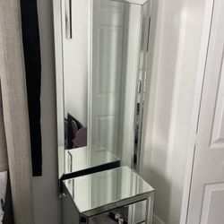 Mirror And Night Table 