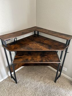 Student Corner Desk and Ergonomic Desk Chair