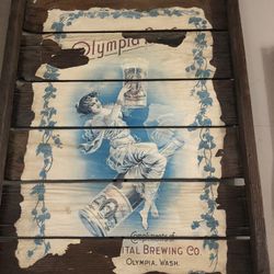 Olympia Beer Poster Board