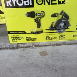 ONE+ 18V Cordless 2-Tool Combo Kit with Drill/Driver, Circular Saw, (2) 1.5 Ah Batteries, and Charger