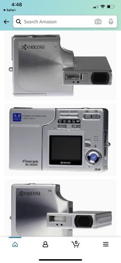 京セラ　FineCam SL 300R KYOCERA Finecam FINECAM SL300R silver digital camera English