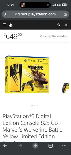 PS5 Digital Edition Marvel's Wolverine Limited Edition Bundle